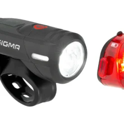 SIGMA Aura 45 Frontlicht + Nugget II Rücklicht LED Beleuchtungsset M. StVZO