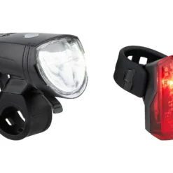 AXA Greenline 15 LED Frontlicht + LED Rücklicht Set Mit StVZO