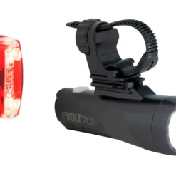 Cateye GVolt 70.1 + Rapid Micro G Beleuchtungsset Mit StVZO-Zulassung