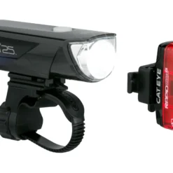 Cateye HL-EL360G RC GVOLT25 + TL-LD620G RapidMicroG Beleuchtungsset Mit StVZO