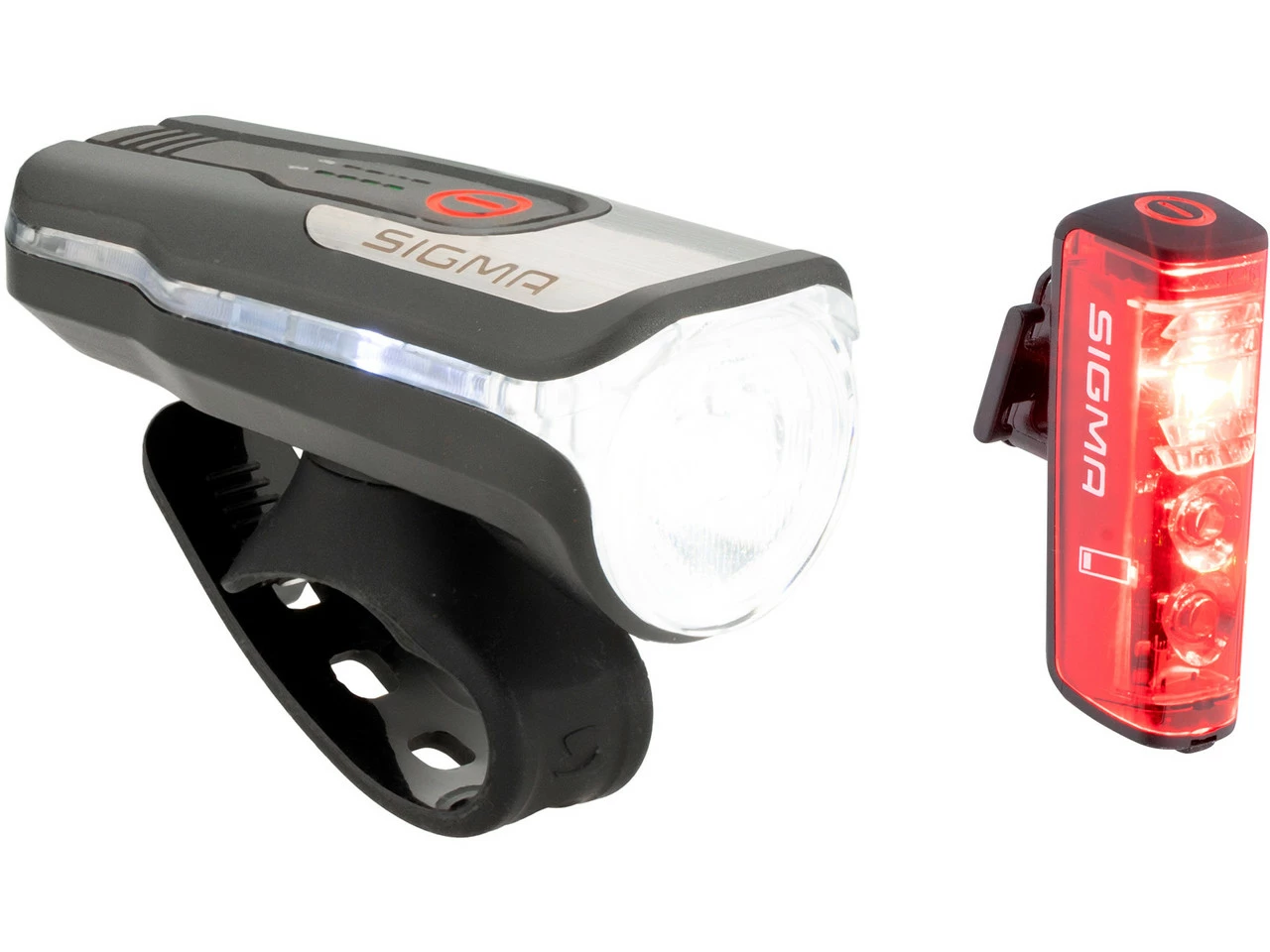 SIGMA Aura 80 Frontlicht + Blaze Rücklicht Mit Bremslicht LED Set Mit StVZO